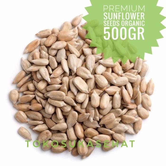 

Sunflower Seeds Organik -500gram ( Kuaci Kupas - Biji Bunga Matahari ) New