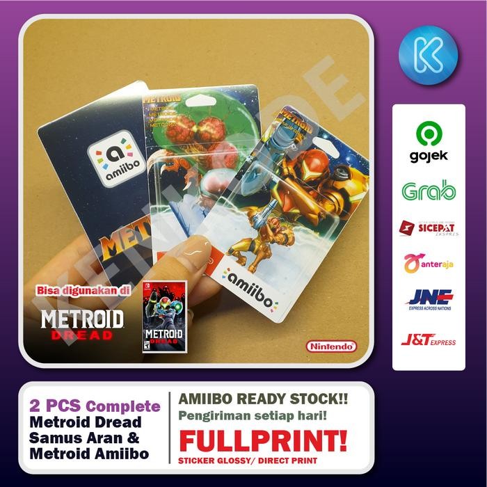 Amiibo Metroid dan Samus Aran Complete Set 2pcs