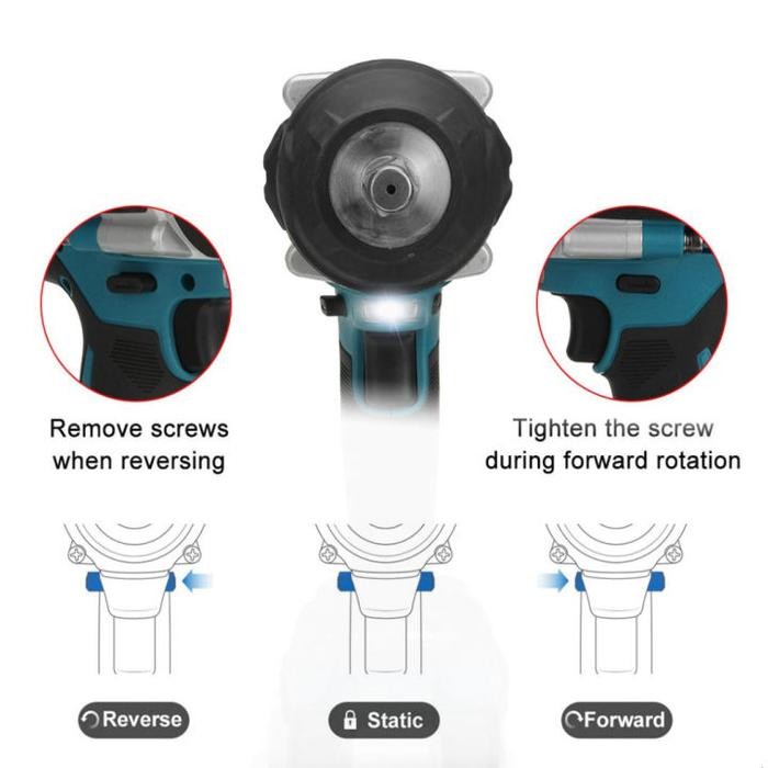 Kamolee DTW700 1800Nm IMPACT WRENCH CORDLESS - Mesin Impact Wrench