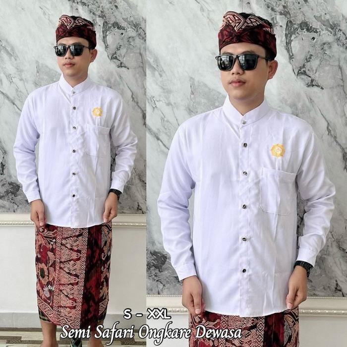 TERLARIS baju safari ongkara lengan panjang baju aBali READY STOCK