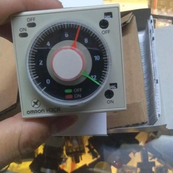TIMER H3CR -F8 220V OMRON ORIGINAL/TIMER H3CR -F8 220V/ 2 JARUM OMRON