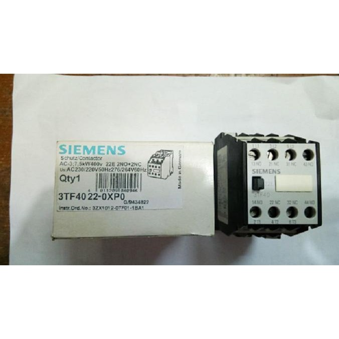 CONTACTOR / KONTAKTOR TIPE 3TF40-22 SIEMENS