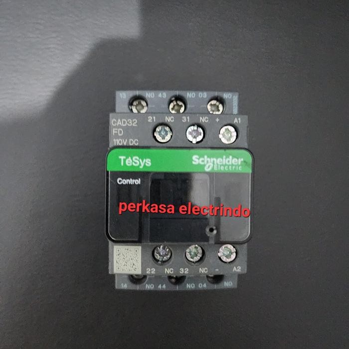 KONTAKTOR SCHNEIDER CAD32FD CONTACTOR CAD32 110V DC GRATIS ONGKIR