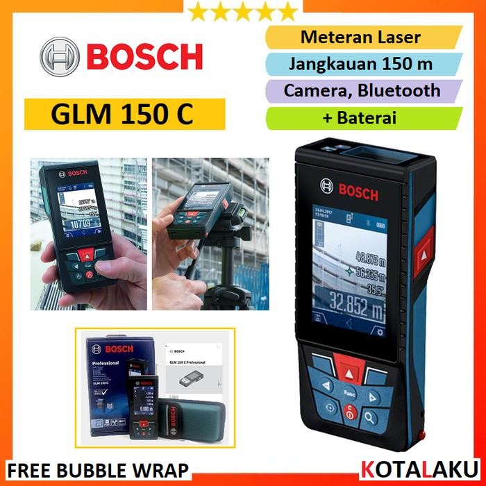 METERAN LASER DIGITAL RANGEFINDER DISTANCE METER BOSCH GLM 150 C 150C