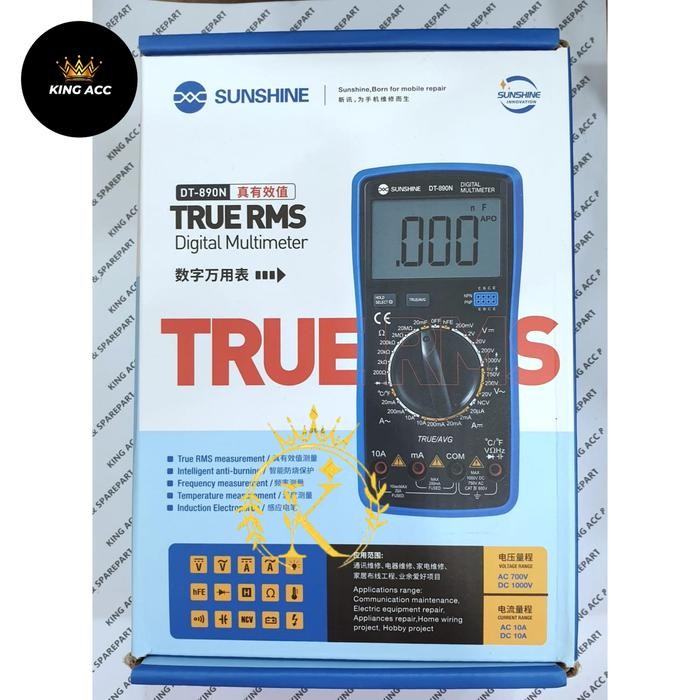 MULTITESTER DIGITAL MULTIMETER SUNSHINE DT-890N ORIGINAL