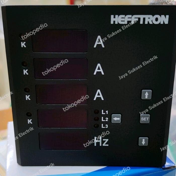 HEFFTRON DIGITAL MULTIMETER 3PHASE 3UIF AMPERE,VOLT DAN FREKUENSI AVHZ