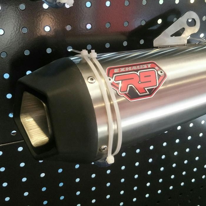 KNALPOT R9 ALPHA BLACK SILENCER ONLY 50MM