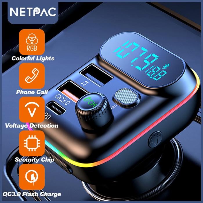 NETPAC New Car Bluetooth MP3 Player Bluetooth Receiver Car Charger