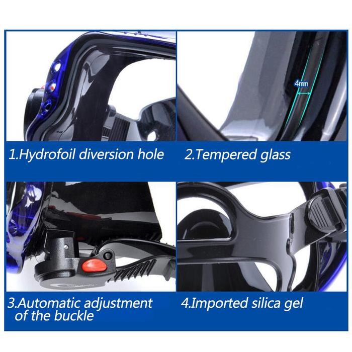 Set Alat Selam Snorkel Snorkling Diving/Kacamata Diving Selam/Kacamata Selam Diving/Kacamata Renang