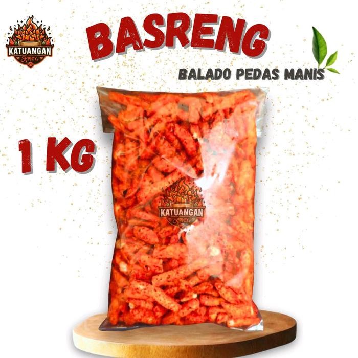 

Basreng Viral Rasa Balado Pedas Manis Daun Jeruk 1Kg snack murah Makanan Cemilan