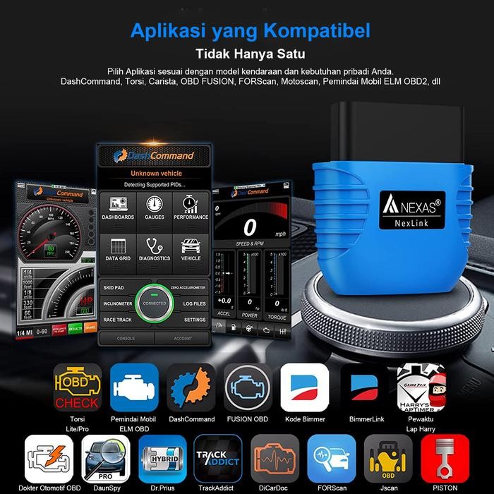 Terhemat Nexas Bluetooth Obd2 Scanner Motor/Mobil Untuk Bmw/Ducati/Ktm/Piaggio Dengan Kompatibilitas