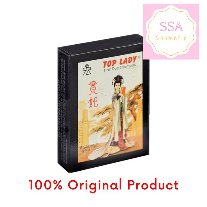 Top Lady Hair Dye Shampoo - Cat Semir Rambut