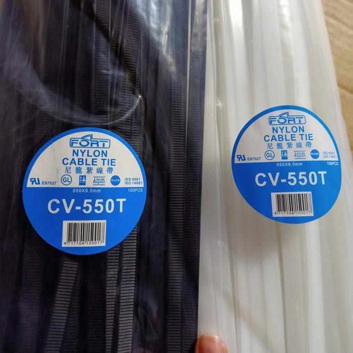 

Uta - Kabel Ties Fort 550T 550 X 9.0Mm Cable Tie Panjang 55Cm Hitam / Putih