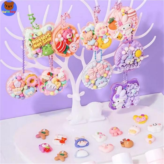 

tatatoy (Ekslucisve Biyung) Lem Krim Guka Set Stiker Mainan DIY Akun Tangan Gupan Mainan Anak-anak