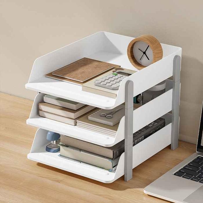 

Triple W Rak File Tingkat Organizer Dokumen Meja Multi Layer Desk Document Organizer Kertas A4