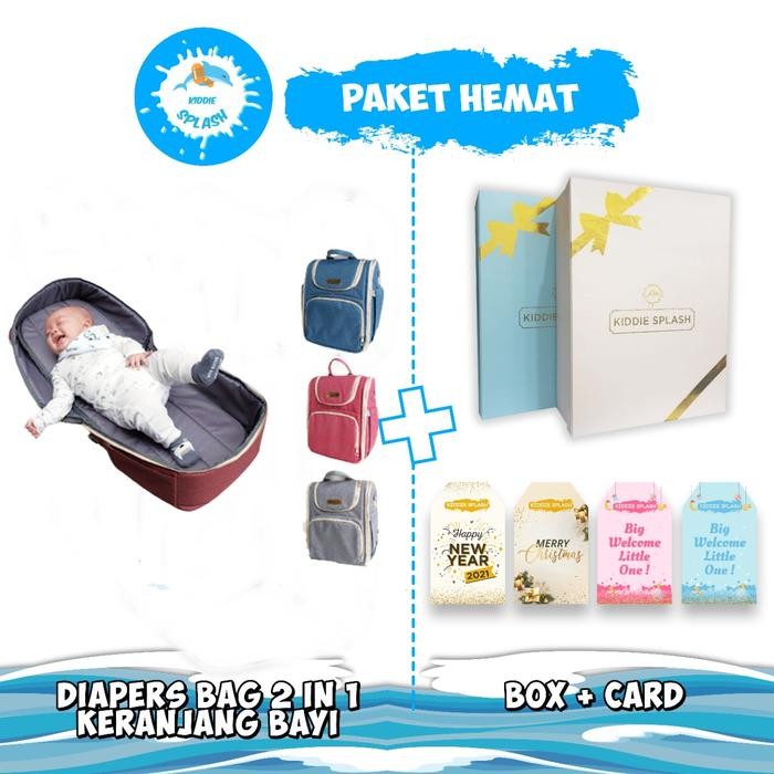 

Paket Kado Hampers Tas Bayi Diapers bag baby Mommy Bag + Hard box