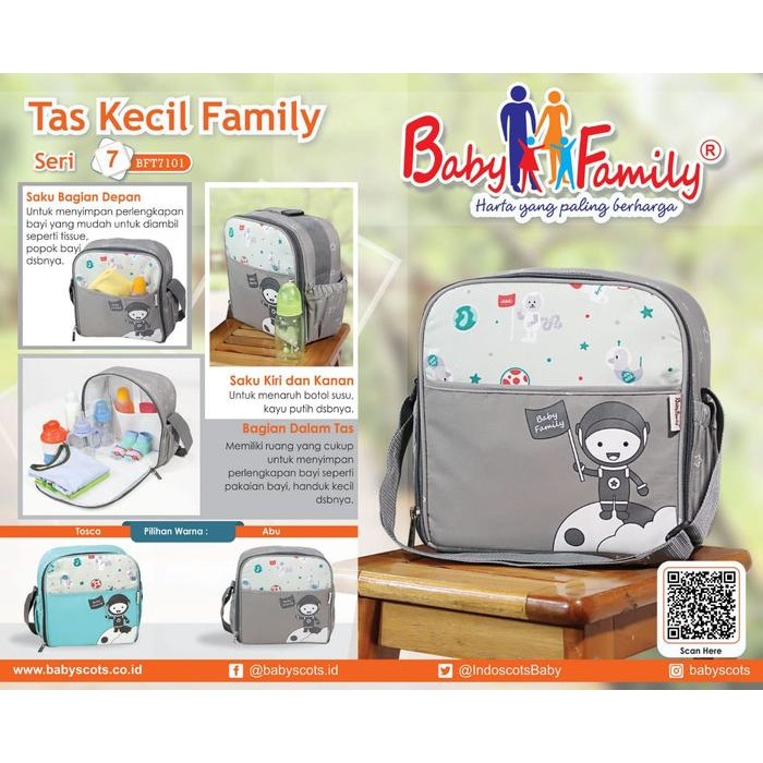 BFT7101 Tas Bayi Kecil Baby Family / Baby Scots Tas Perlengkapan Bayi