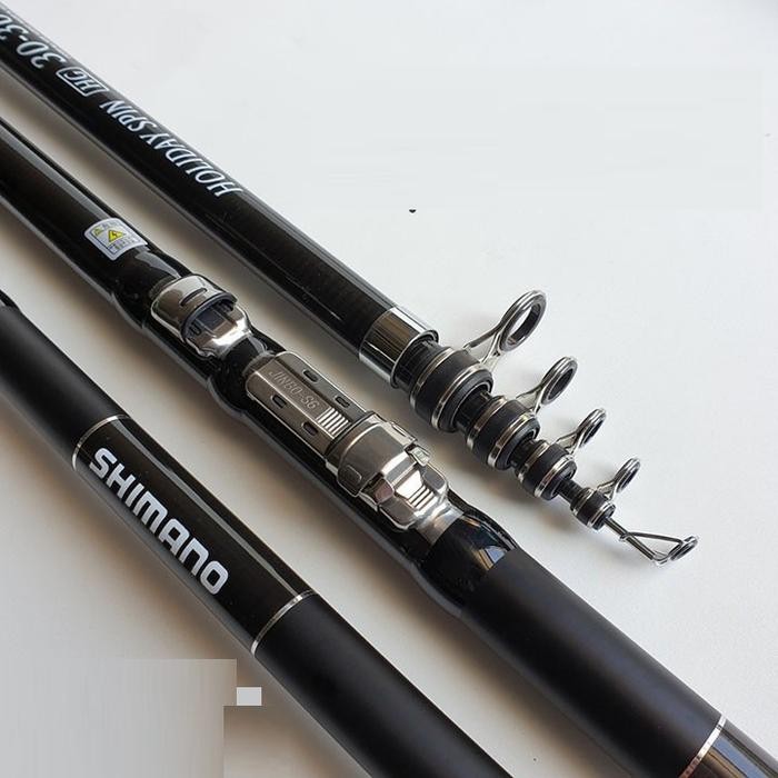 Promo Terbatas Joran Pasiran Shimano Holiday Spin Telescopic Rod Surf Rock Fishing Aman