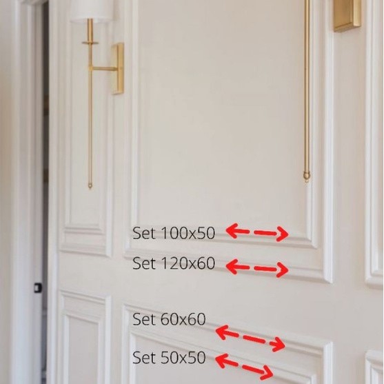 Eleganterra Wall Moulding List Kayu List Dinding Profil Kayu Mahoni Solid Finishing Deco Wall