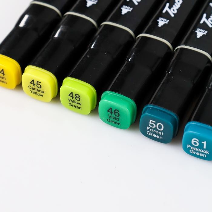 

Victory - Touch Spidol Dual Side Fine Art Brush Pen Art Marker Set 48 Color - Hl0270