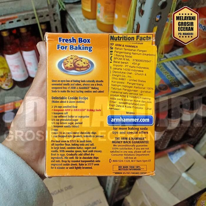 

JTTOP" ARM DAN HAMMER PURE BAKING SODA 454 GR / TEPUNG BAKING