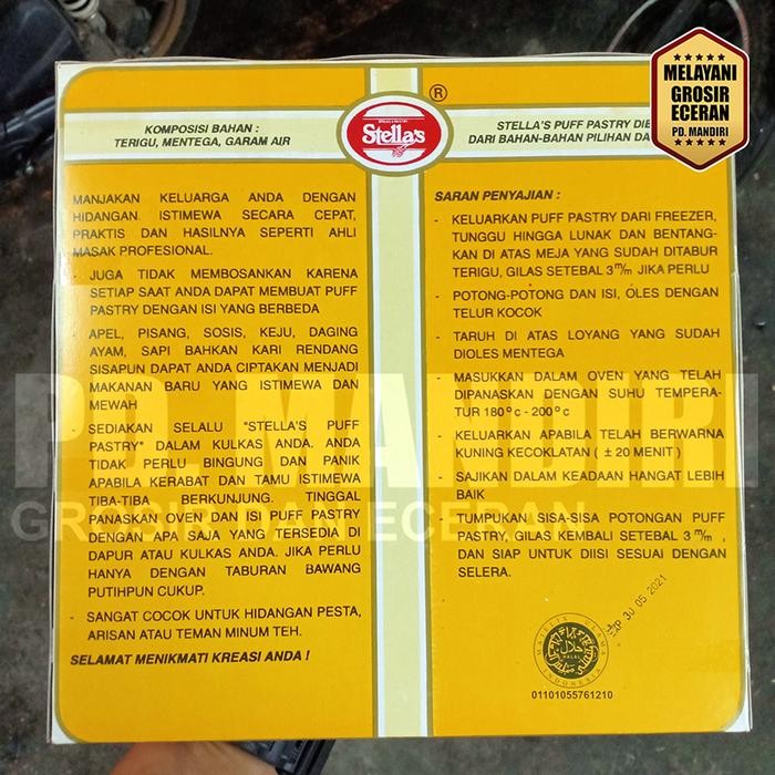 

JTTOP" STELLA PUFF PASTRY 750 GR