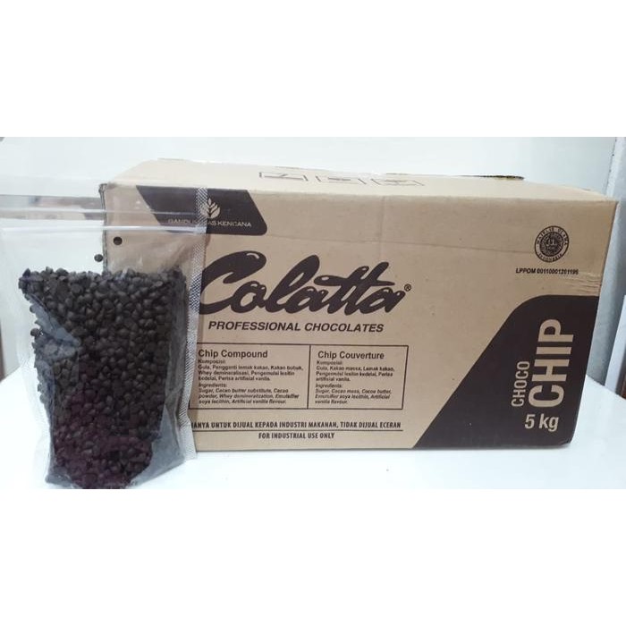 

JTTOP" COKLAT CHIP / CHOCOLATE CHIP COMPOUND COLATTA REPACK 250 GRAM