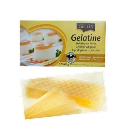 

JTTOP" GELATIN SHEET FROM GERMANY 5 LEMBAR / GELATINE SHEET HALAL