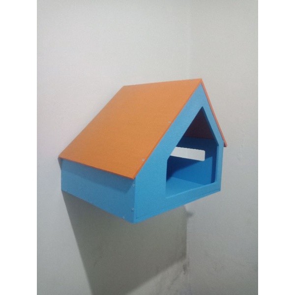 Rumah Kandang kayu kucing gantung dinding loteng