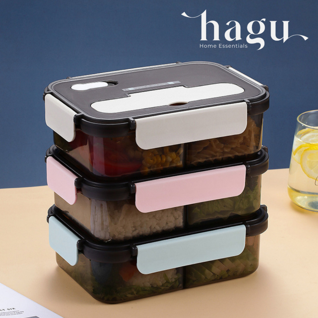 

Mamam_Asoy HaguHana Kotak Makanan Simple Tempat Bekal Simpel Bento Box Penyimpanan Nasi Kedap Udara