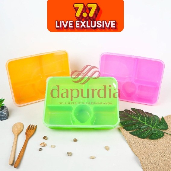 (Homelytouch Lunch Box Catering 5 Sekat Merpati Tj