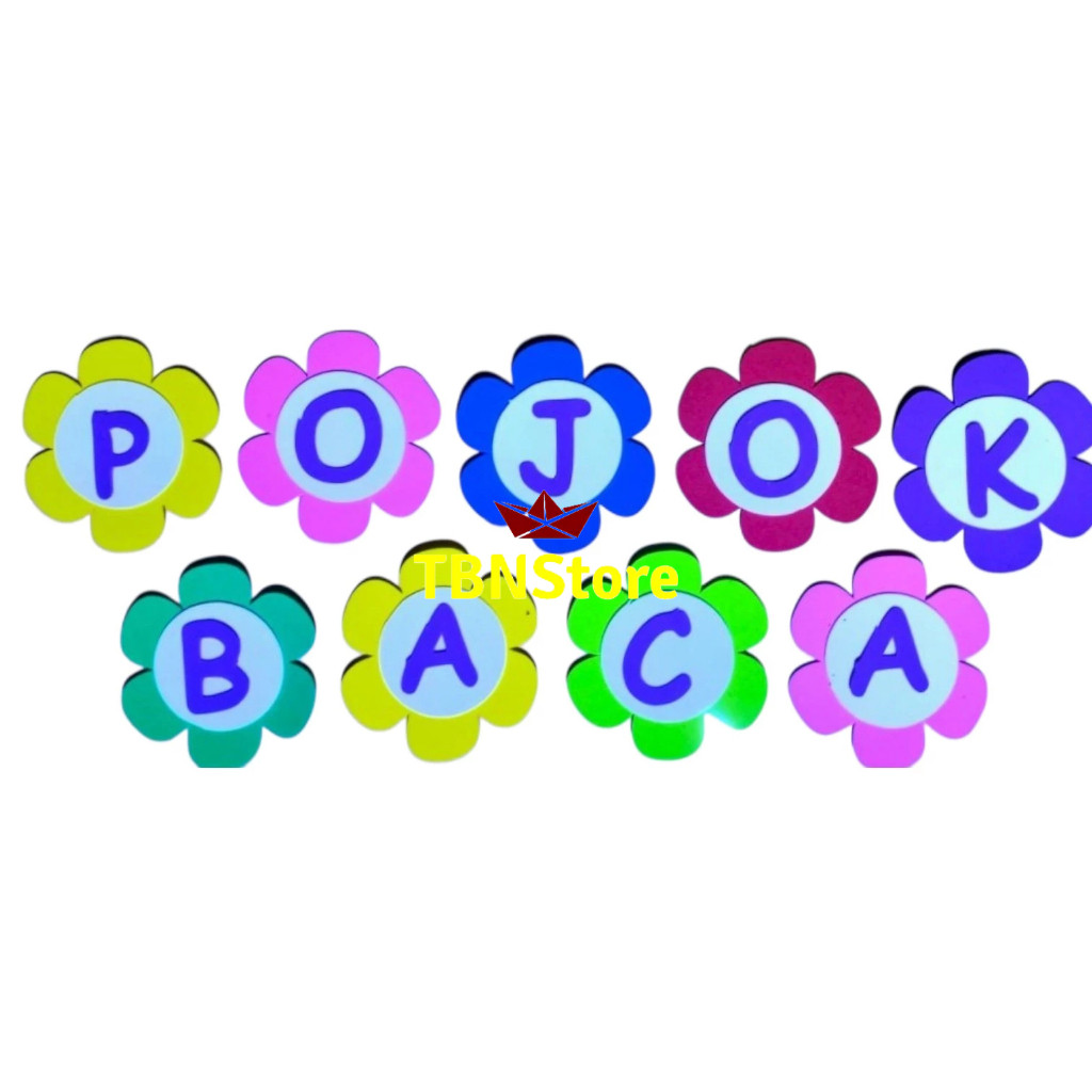 (Homelytouch Hiasan Dinding Pojok Baca / Sudut Baca / Ruang Baca / Kelas Paud Tk Sd Mi Smp Sma