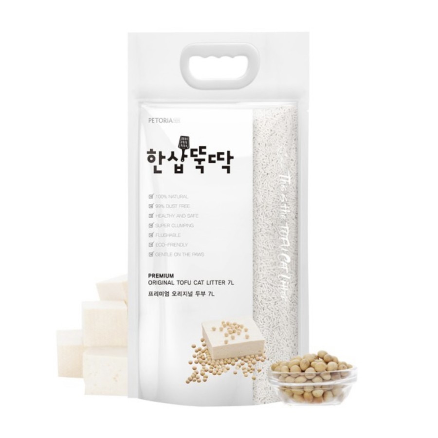 Petoria Tofu Cat Litter Original Jumbo Pack 4.9kg - Original PAck 7L