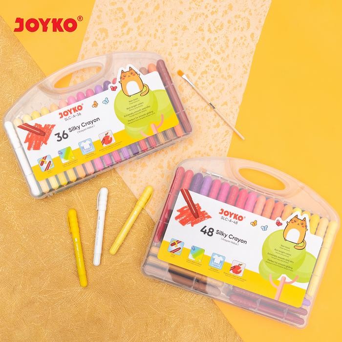 

Joyko Twist Crayon Silky Crayon Oil Pastel 48 Colours / Krayon Joyko Halus Putar Tidak Kotor 48