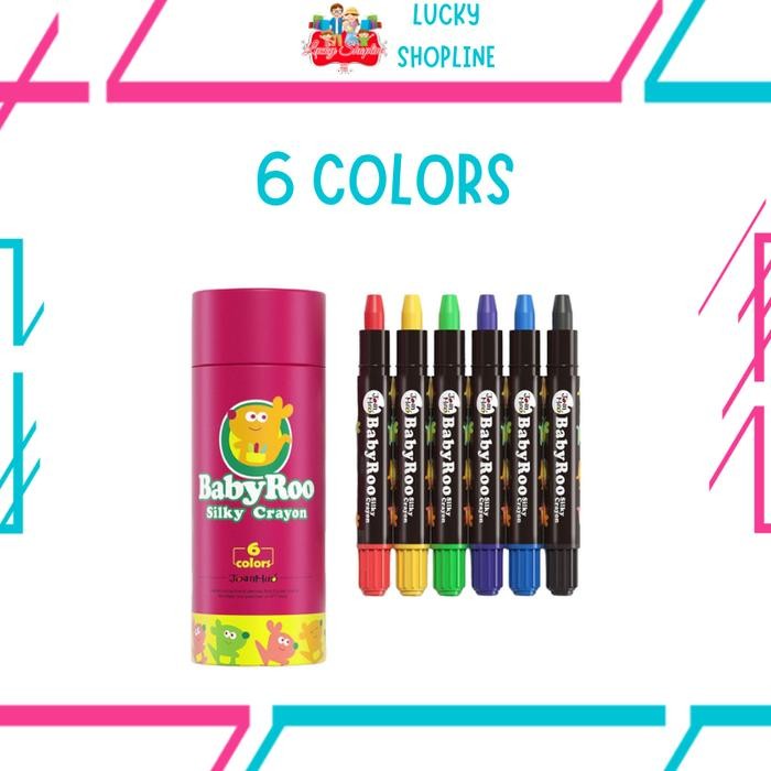 

[Big Sale] Joan Miro Babyroo Washable 12Pcs Or 24Pcs Silky Crayon Baby Roo Krayon Aman Body Face