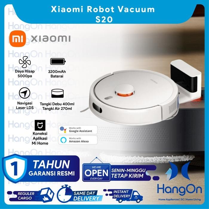 Xiaomi Robot Vacuum S20 And Mop 5000Pa Suctions Lds Navigation