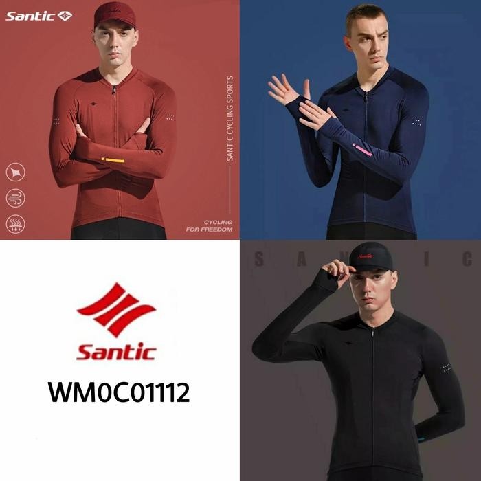 Baju Jersey Sepeda Santic Original Lengan Panjang WM0C01112