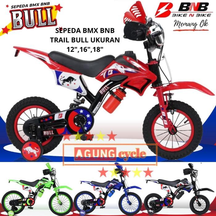 SEPEDA BMX TRAIL EAGLE GP FURIOUS BULL BNB GAS SUARA MOTOR SUSPENSION FRAME Stang
