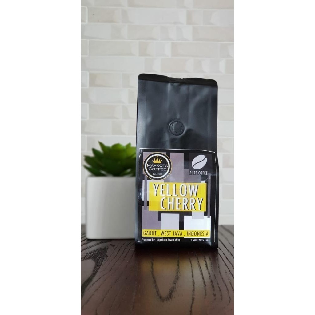 

Kopi Arabica Kuning Yellow Bourbon Garut Asli Mahkota Java Coffee 250g