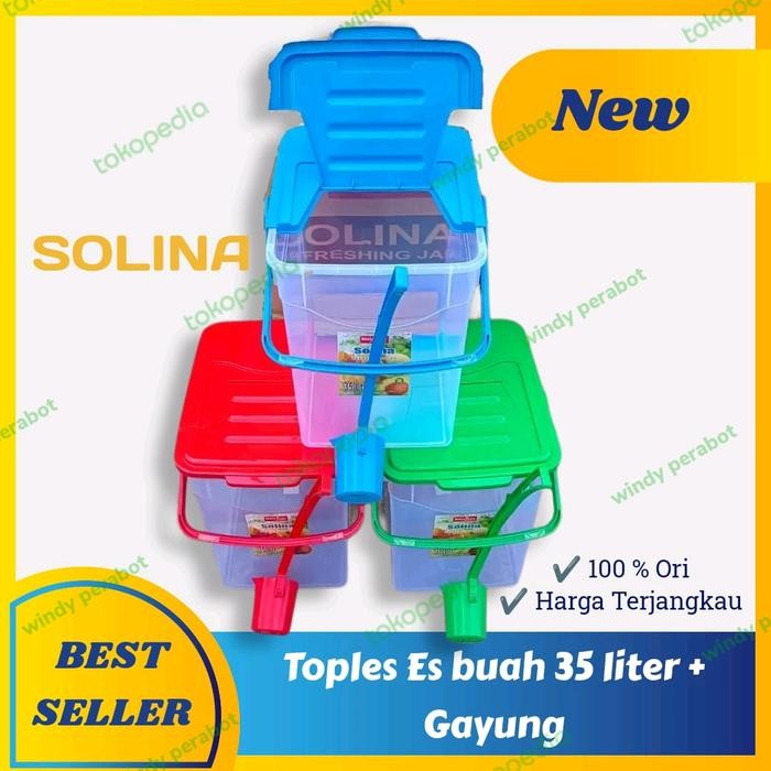 Toples es buah 35Liter+gayung NEW Solina