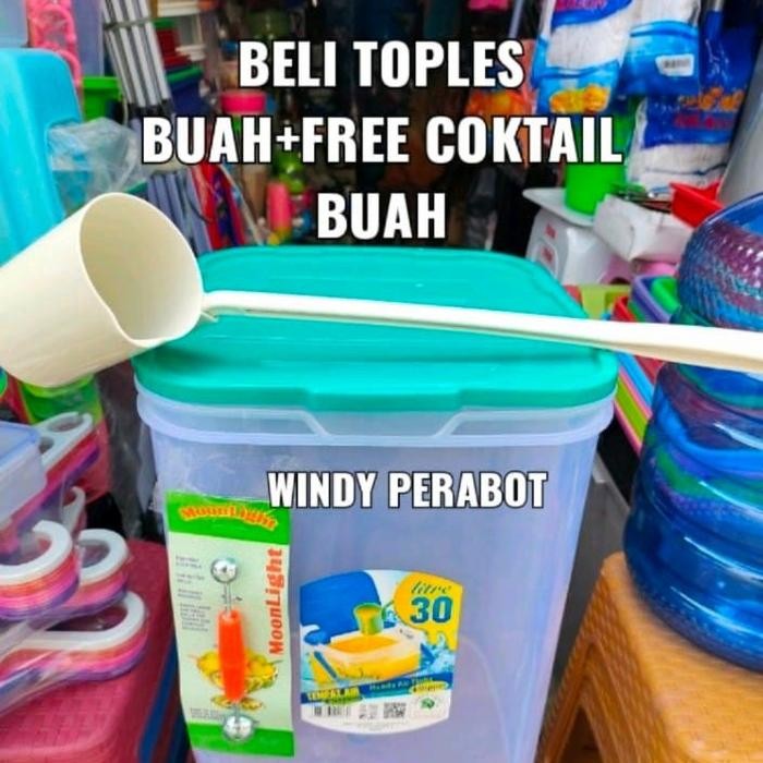 Toples Es Buah 30 Liter Green Leaaf/Akuarium Es Buah 30 Liter