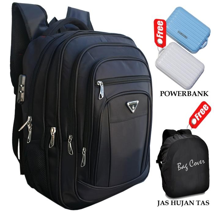 [JURAGAN TAS] RANSEL POLO SUPER IMPORT ORI UKURAN 20 INCHI JUMBO TAS PRIA TAS RANSEL KUNCI SMARTLOCK