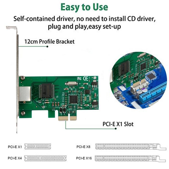 PCI Express LAN Card Gigabit 1000Mbps 1 port, 2 port, 4 port