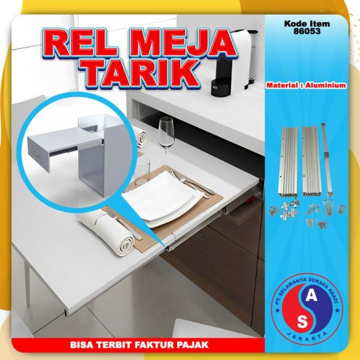 PREMIUM Table Extending Rel Extendable Table Full Out Meja Tarik 8002 WINSTON