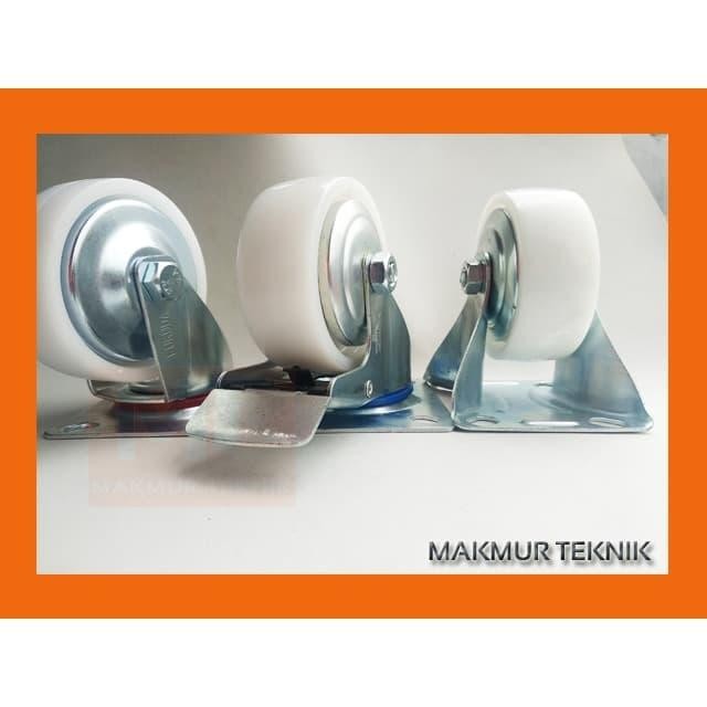 PREMIUM Roda Troli - Roda nylon 3 inch MATI - Roda Etalase