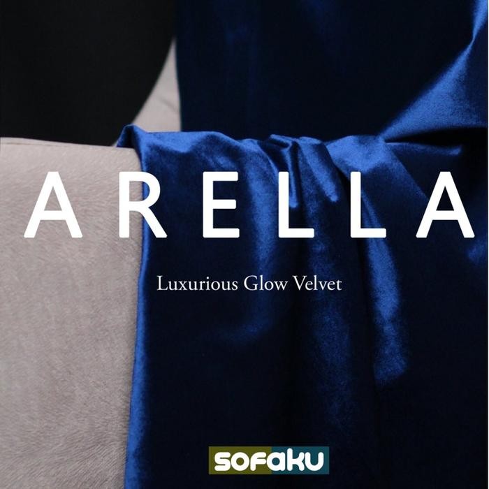 ARELLA Premium Suede - Yugos Bahan Beludru Premium Mewah Velvet Kain