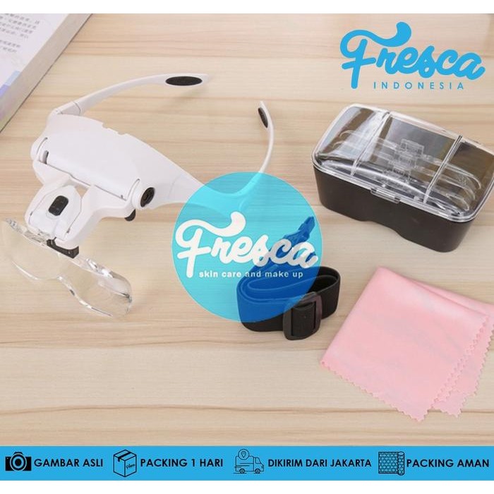 

Bricks - Kacamata Interchangeable Magnifier 2 Led Eyeglasses Bracket Kaca Mata