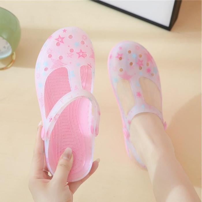 Veblen Store Sandal Sepatu Wanita Variasi Star Dan Bunga Karet Jelly New Arrival Sendal Perempuan