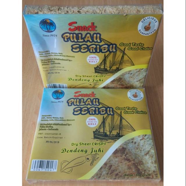 

Andrianbijaksana Snack Juhi Pulau Seribu Dus 100 Gr Cumi Kering