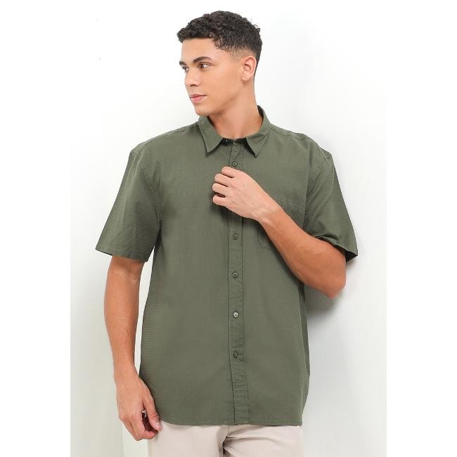 Hush Puppies Kemeja Pria Bready Olive